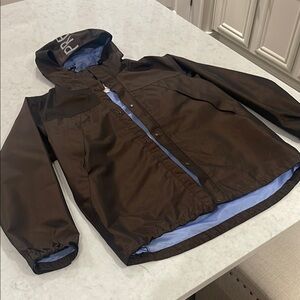 Supreme F/W 13 iridescent taped seam rain jacket with hood. Size XL